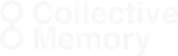 Collective memory logo white